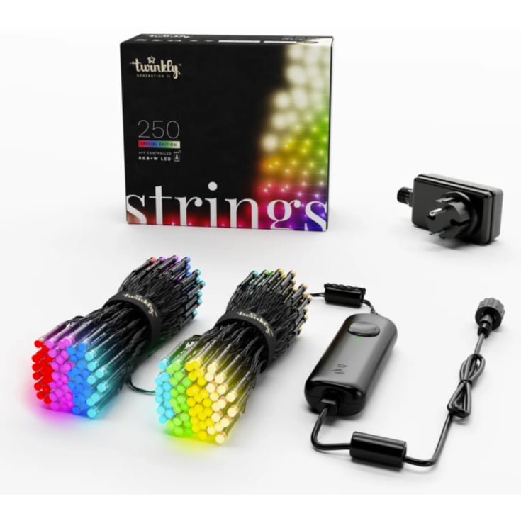 Twinkly Strings juletræskæde, hvidt lys, 20 meter