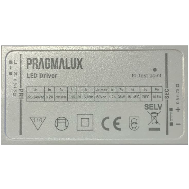 Green-ID Pragmalux ESSENCE LED panel 60x60, 40W, UGR<19, 3000K