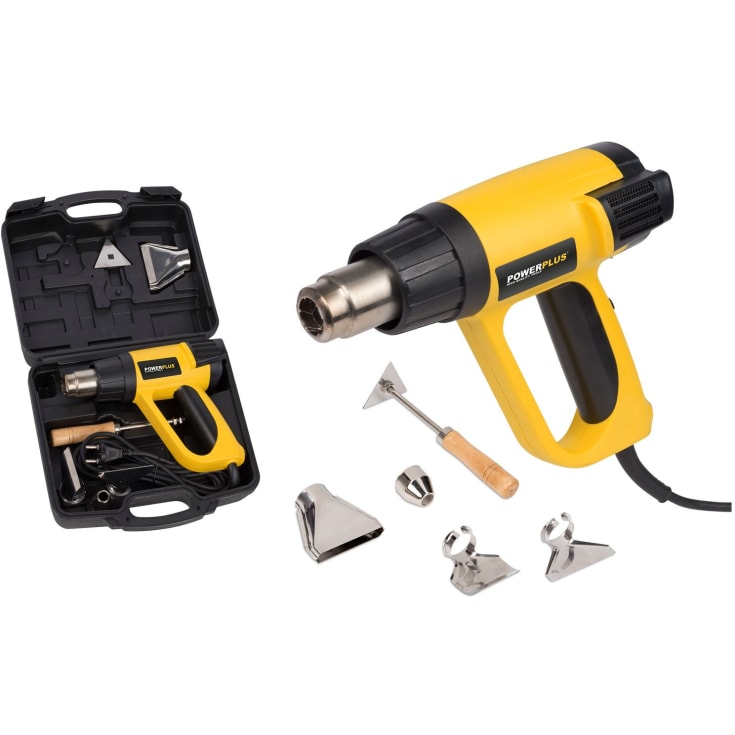 PowerPlus varmepistol, i sæt med kuffert