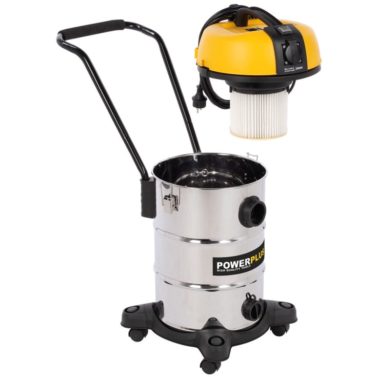 PowerPlus våt-/tørrstøvsuger, 30 liter, 1200W