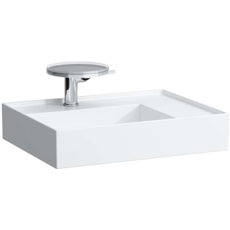 Kartell Laufen servant, 60x46 cm, venstre, hvit