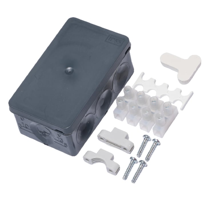 10 stk JA-US 90-55 membrandåse, 82x49 mm, antracit