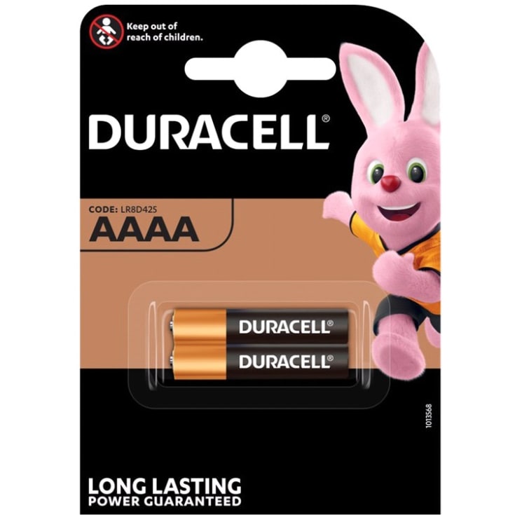 Duracell batteri, alkaline, AAAA, 2 stk.