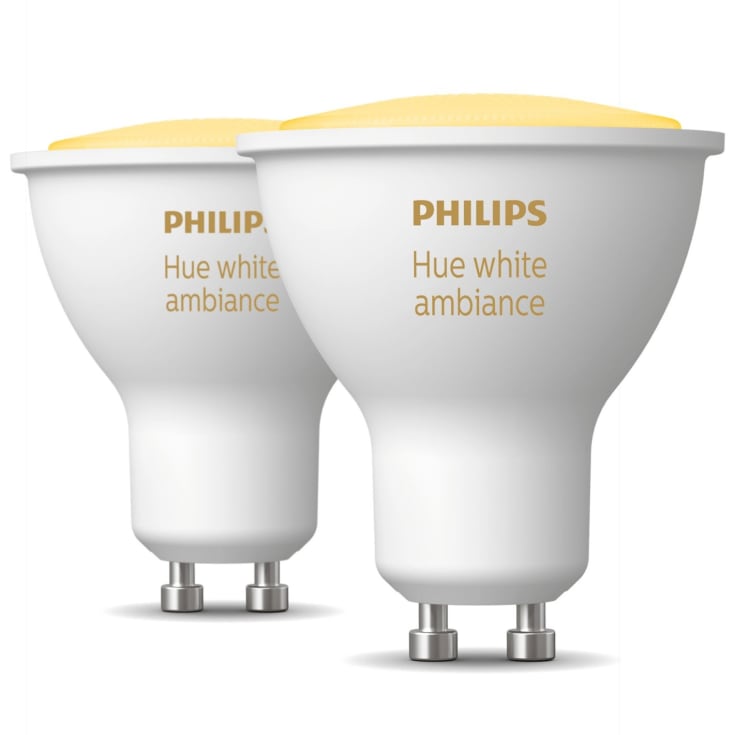 Philips Hue White Ambiance GU10 spotpære, 2-pk