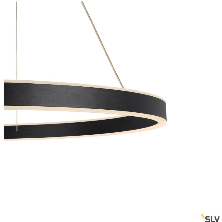 SLV One pendel, Ø80 cm, sort