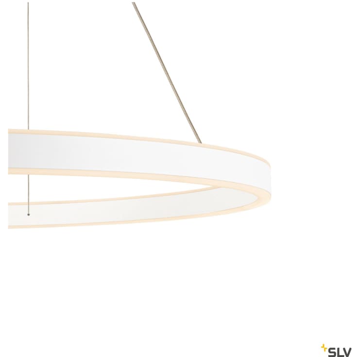 SLV One pendel, Ø80 cm, hvid