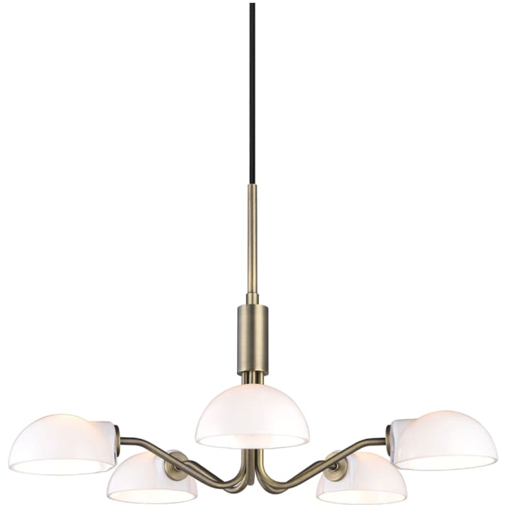 Halo Design Kjøbenhavn lysekrone, messing, Ø50 cm