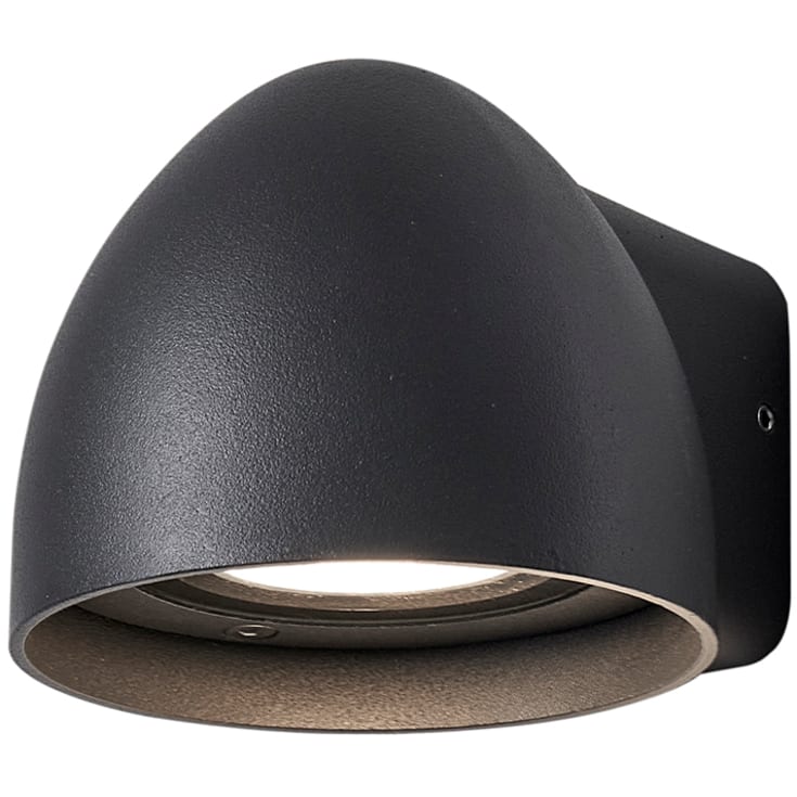 Væglampe BIRK udendørs, antracit grå, downlight