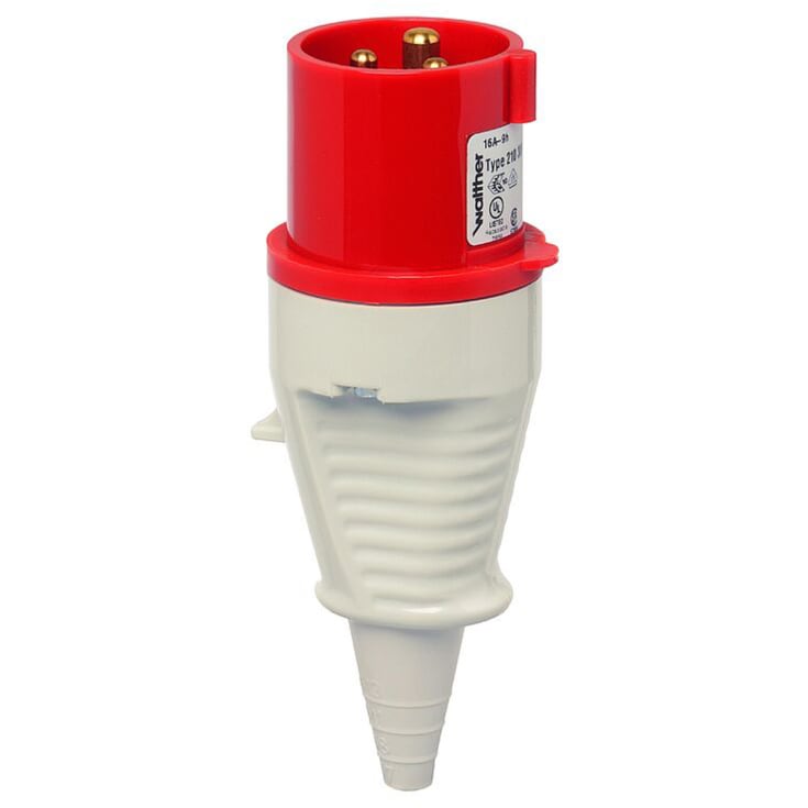 10 stk CEE Plugg 16A 3P 400V 9H IP44