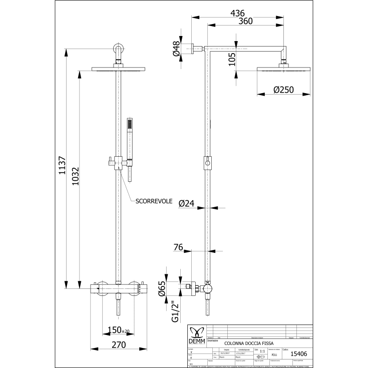 Cassøe Lago brusesæt, mat sort