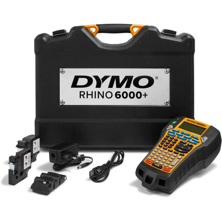 3 stk DYMO® Rhino Labelprinter 6000+ Pro, m/PC-tilslutning, kuffertsæt