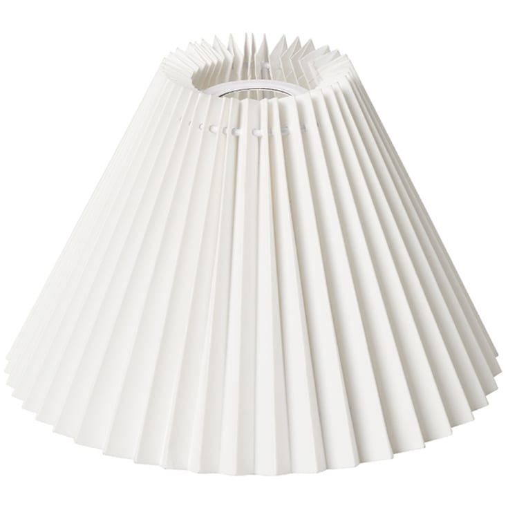 Nielsen Light Emma Piso Plisse lampeskærm til væg/pendel, hvid, H16,5 cm