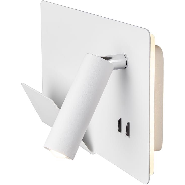 SLV Somnila USB væglampe, hvid, venstre