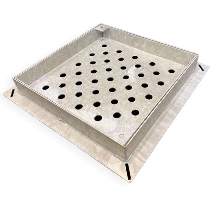 Jesmig brønddæksel Ø600 til græs