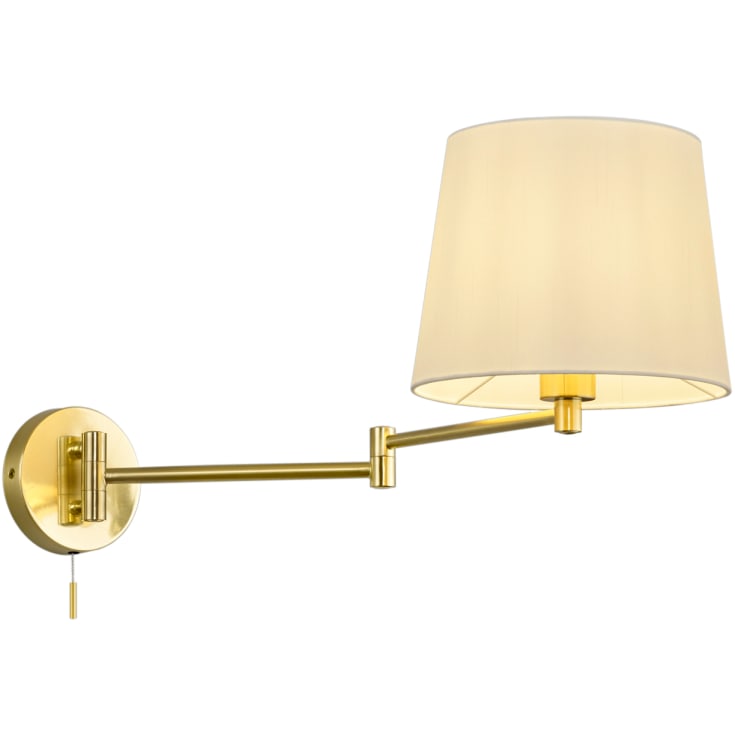 Trio Lighting Lyon vägglampa, mässing
