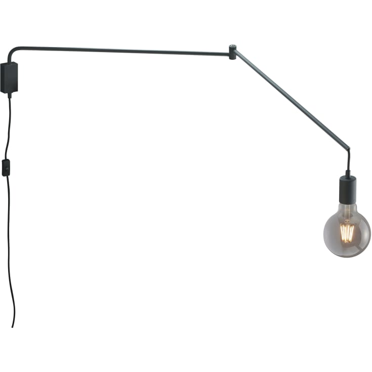 Trio Lighting Line vägglampa, svart
