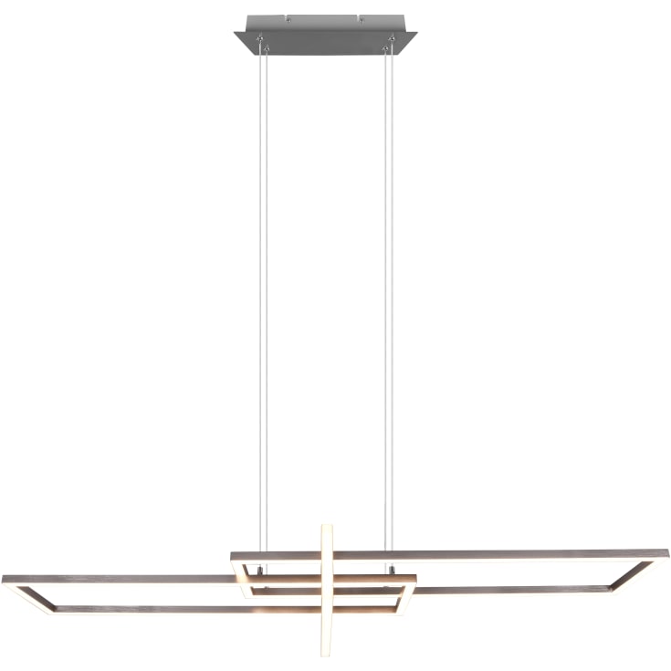 Trio Lighting Salinas pendellampa, borstat stål