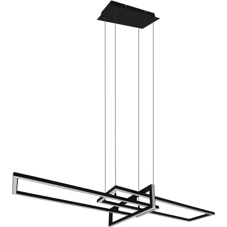 Trio Lighting Salinas pendellampa, svart