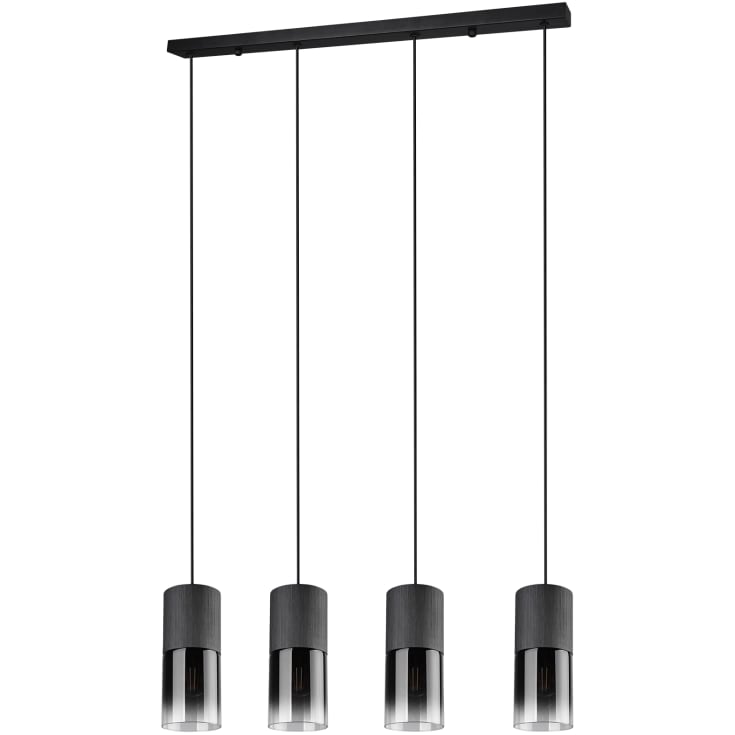 Trio Lighting Robin pendellampa, svart/rökfärgad