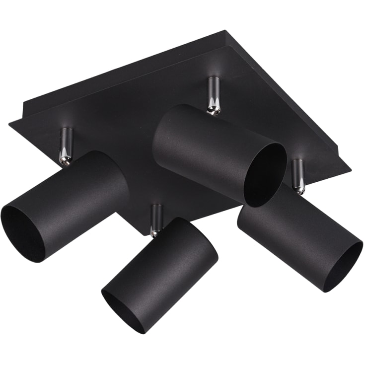 Trio Lighting Marley spotter i tak, 4 spotter, sort
