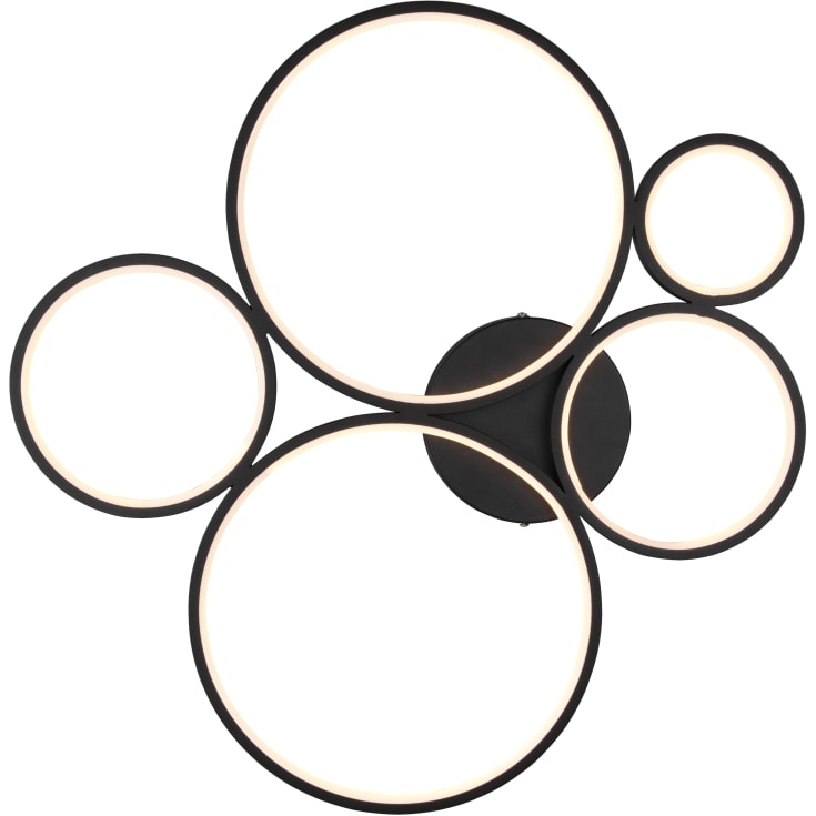 Trio Lighting Rondo loftlampe, sort, 59 cm