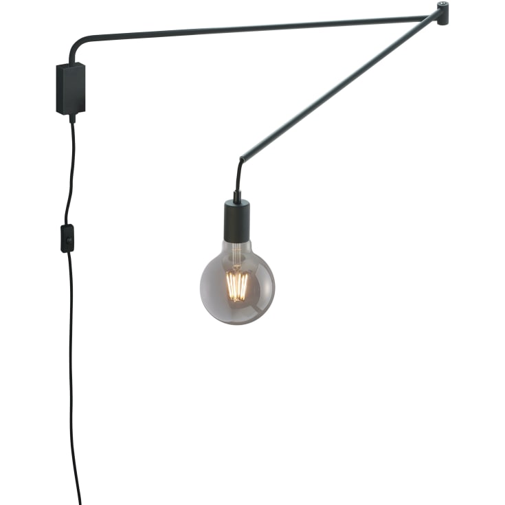 Trio Lighting Line vägglampa, svart