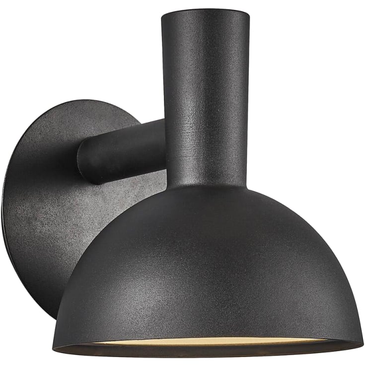 Nordlux Arki vägglampa utomhus, svart, Ø20 cm