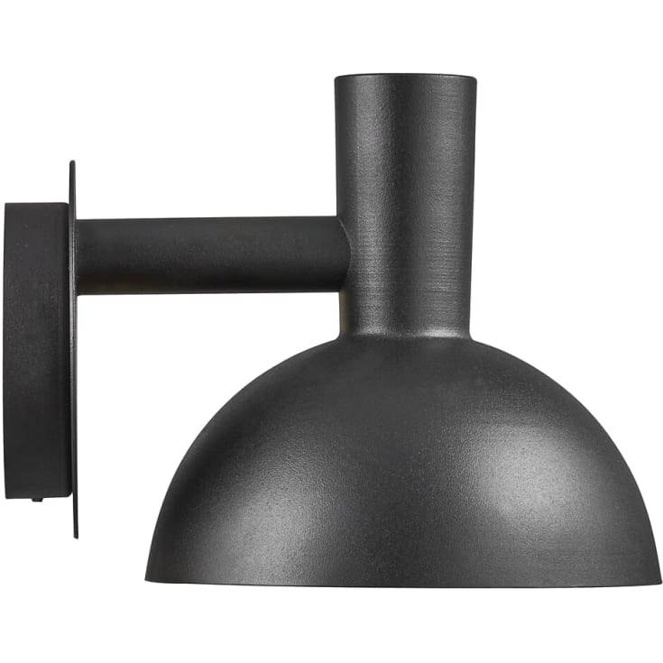 Nordlux Arki vägglampa utomhus, svart, Ø20 cm