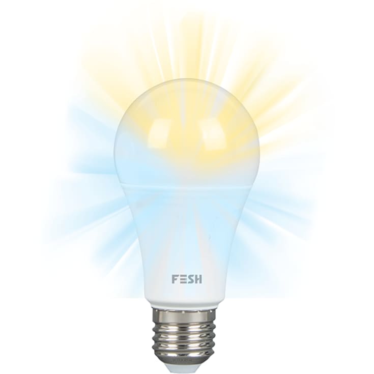 6 st FESH SMART HOME LED Standard, kall/varm E27 9W