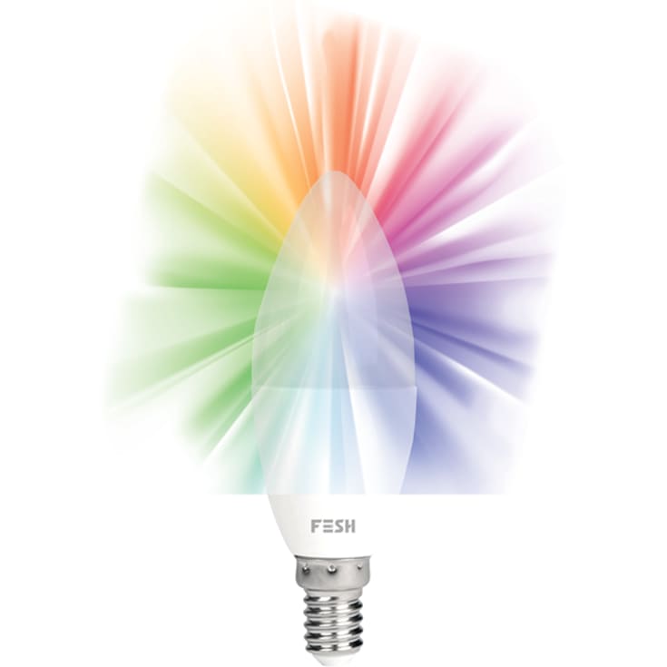 6 stk Fesh Smart E14 kertepære, 2700-6500K, 5W