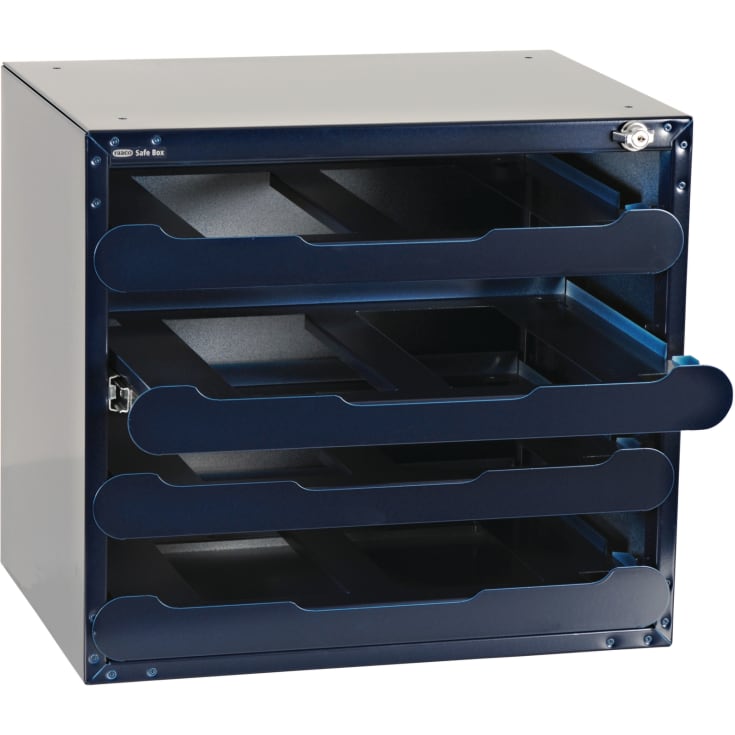 Raaco Safebox med 4 sortimentkasser i boks