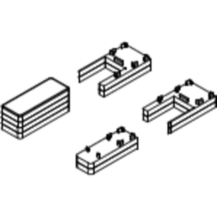 Dansani Match afstandsstykke til rørgennemføring, mat sort