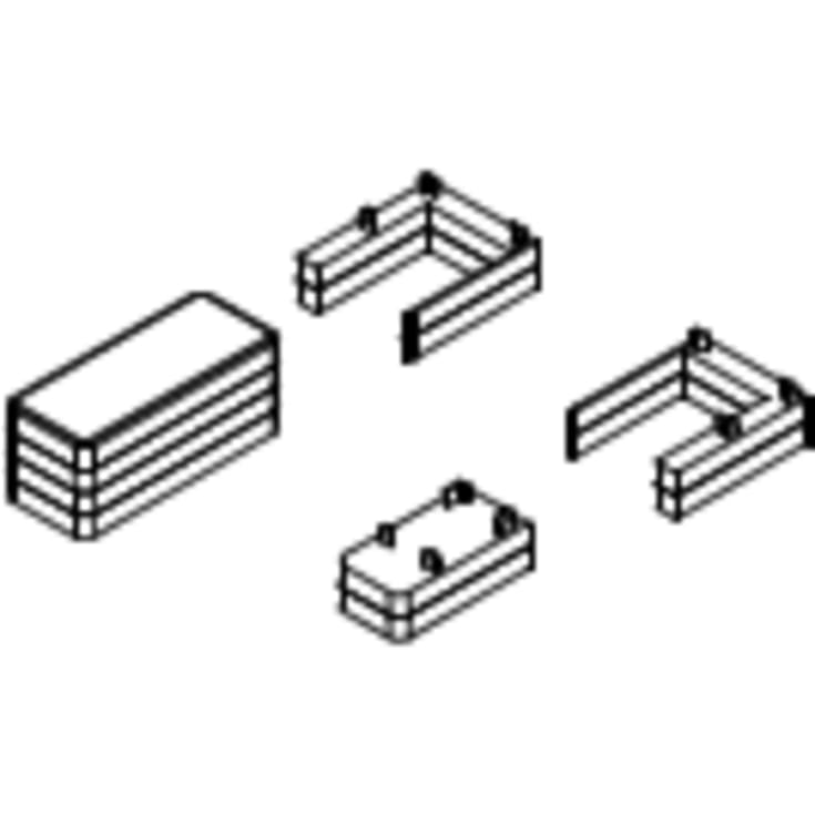 Dansani Match afstandsstykke, brusedør og væg, mat sort