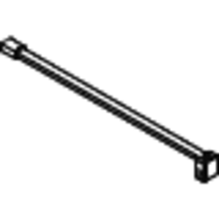 Dansani Match teleskopstang, 60-100 cm, mat sort