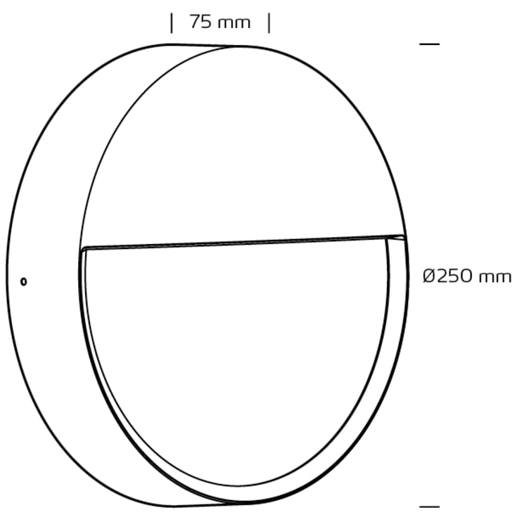 Zaira utelampe, 12W 3000K/4000K, dimbar, IP65, svart