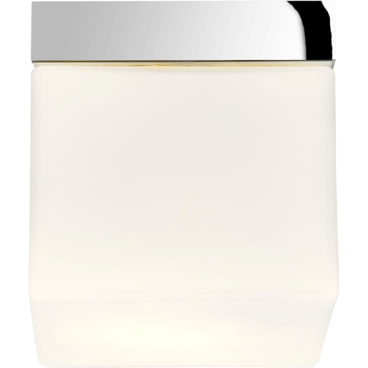 Astro Sabina Square påbygningslampe, krom/hvid