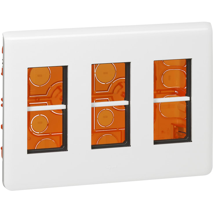 Mosaikk arbeidsstasjon innfelt i plan med ramme 3x4M 50mm hvit