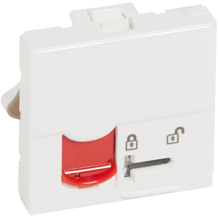 5 stk Mosaikk datakontakt RJ45 Cat-5E UTP 2M hvit