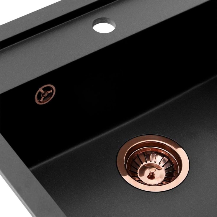 Lavabo Jupiter 60 køkkenvask, 55,6x52,6 cm, sort
