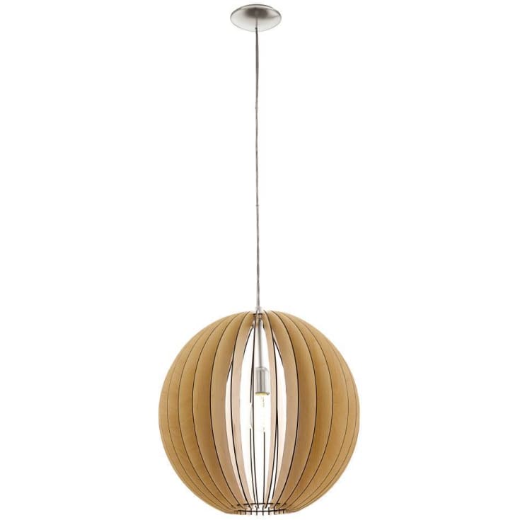Eglo Cossano pendellampe, lønnetre, Ø50 cm