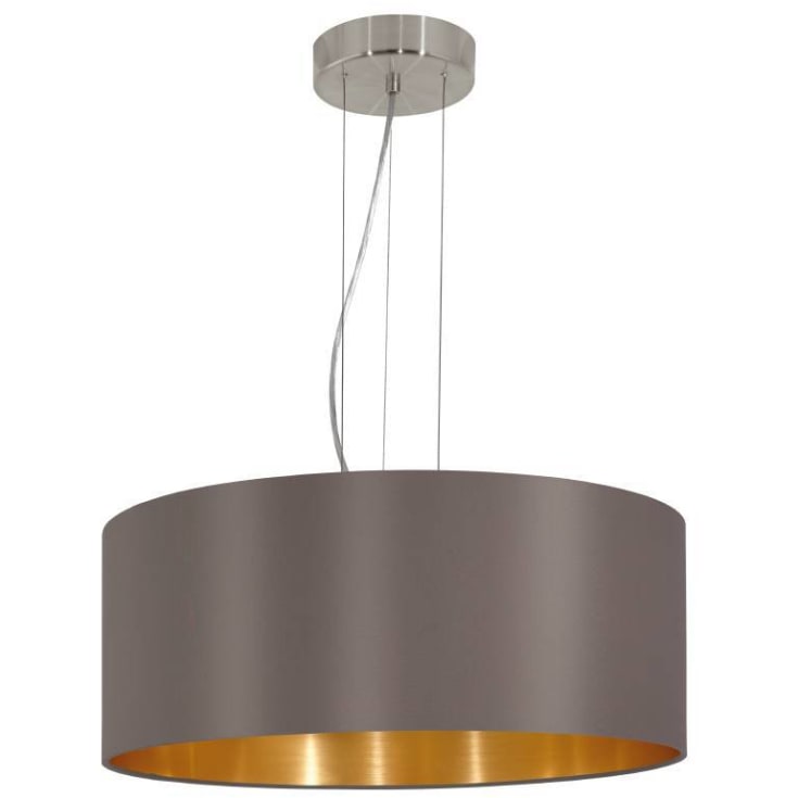 Maserlo pendel Ø530 cappucino/guld, E27, 3X60W