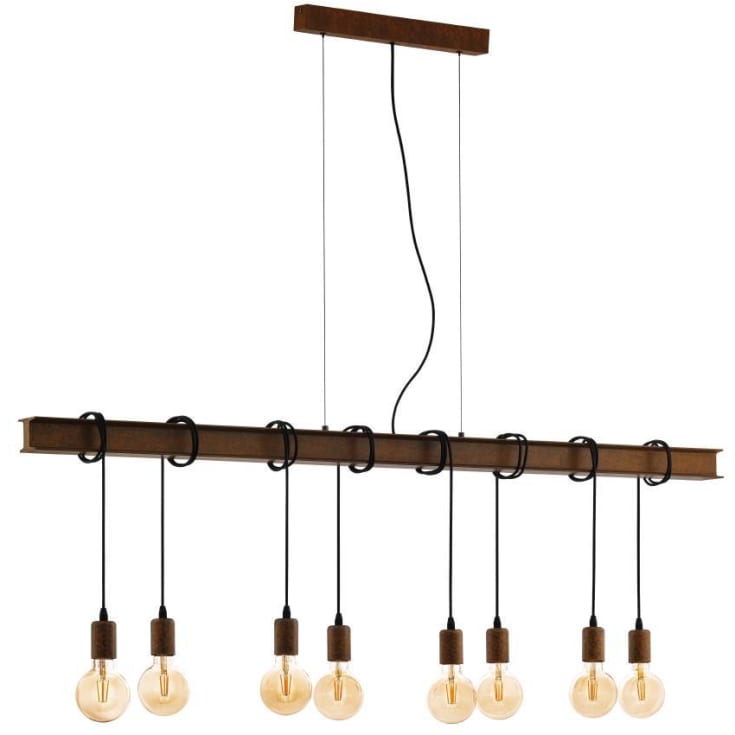 Townshend 4 LANG L1500 antikbrun, E27, 8X60W