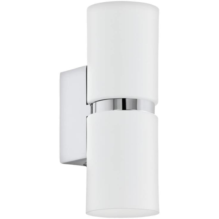 Passa Væg L60 krom/hvid, GU10, 2X3W, 3000K