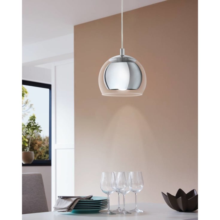 Rocamar Pendel Ø190 krom, E27, 40W
