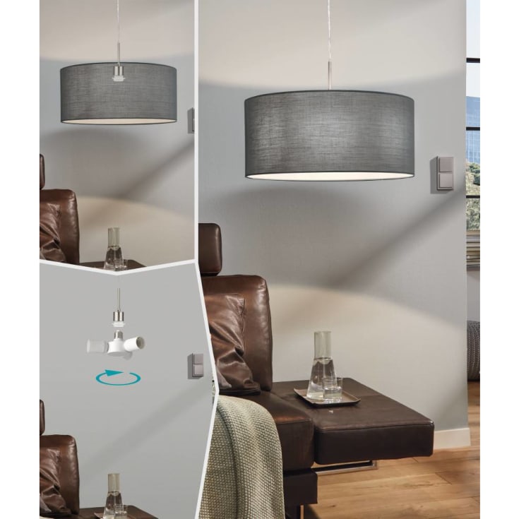 Rueda tilbehør Ø190 hvid, E27, 3X20W