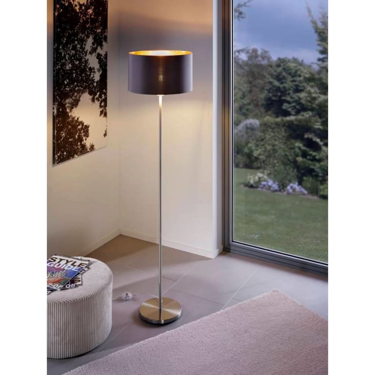 Maserlo Gulvlampe Ø380 cappucino/guld, E27, 60W