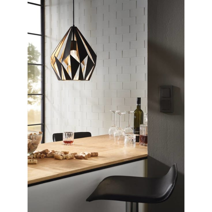 Carlton 1 Pendel Ø310 sort, E27, 60W