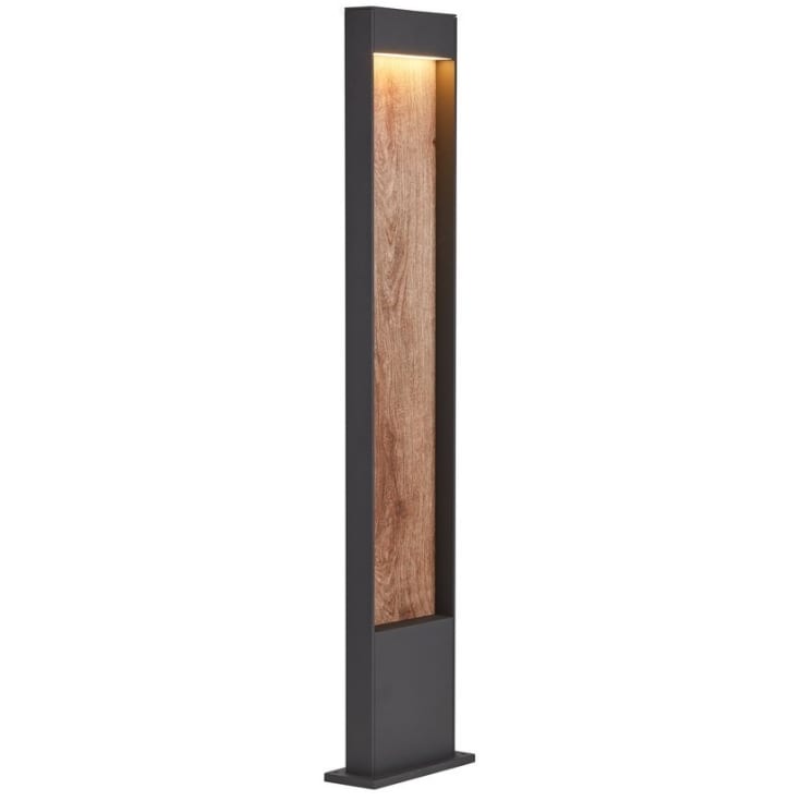 SLV Flatt Pole havelampe, brun, 100 cm