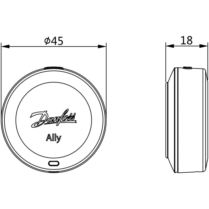 Danfoss Ally  rumsgivare