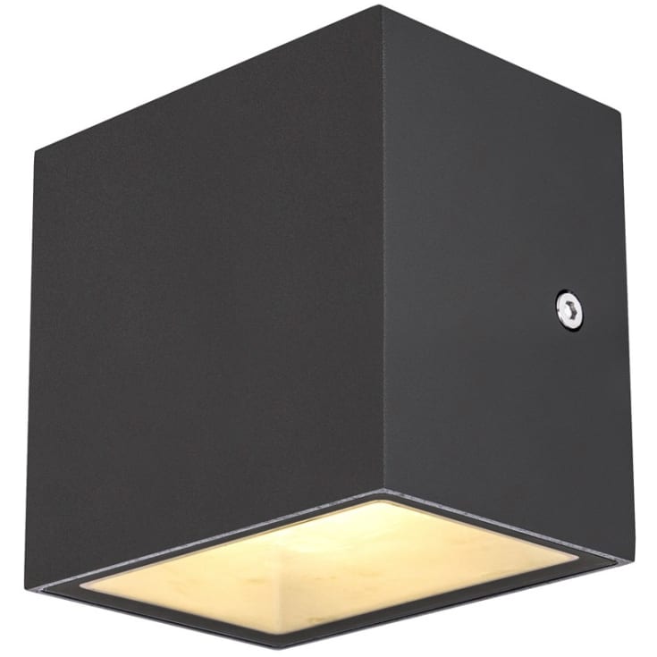 SLV Sitra Cube udendørs væglampe, antracit